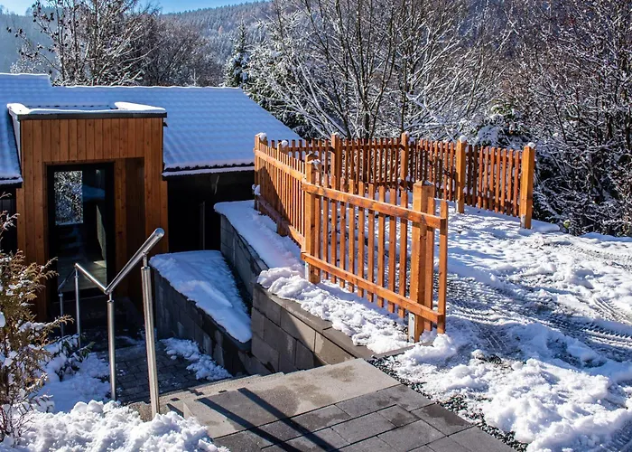 1000 Berge Kamin & Whirlpool Feriehus Winterberg